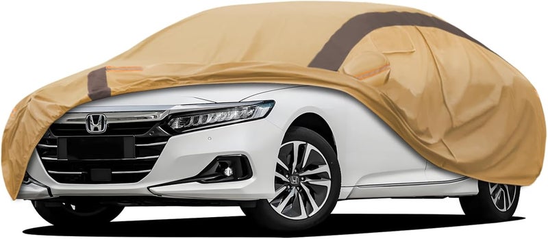 FSGRICH Accord Car Cover Waterproof All Weather Compatible with Accord Sedan/Coupe (2001-2024), Outdoor Anti-UV Sun Rain Protection Full Exterior Cover - Image 1